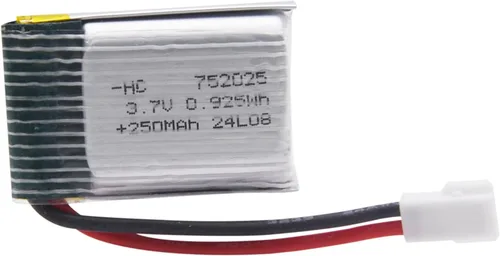 Miniatura 9 de Blomiky Paquete de 4 3.7 V 250 mAh 0.925 Wh MX2.0 Enchufe Recareable Li-po Batería y Caja de Tablero Adecuado para Algunos Pequeños Aviones RC
