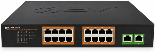 Miniatura 9 de BV -Tech Conmutador administrado Gigabit PoE+ de 24 puertos con 2 Ethernet y 2 enlaces ascendentes SFP Alto rendimiento, cumple con NDAA