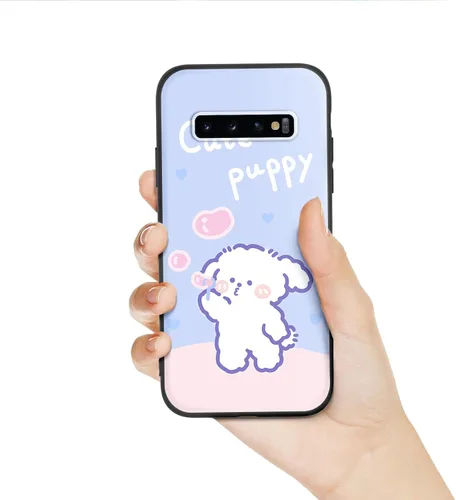 Miniatura 8 de Funda para teléfono Samsung S10 Plus (no Samsung S10), para Galaxy S10 Plus, diseño divertido de perro, estilo animal de dibujos animados
