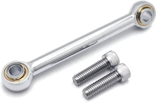Enlace estabilizador de montaje de motor delantero cromado para motocicleta compatible con Touring Trike FLHR FLHT 2009 y posteriores [P/N: