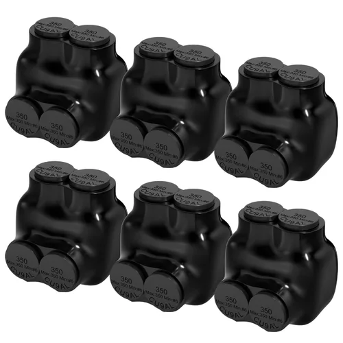 Miniatura 8 de RVBOATPAT Conector multigrifo aislado de 2 puertos 4-14 AWG de aluminio a cobre, conectores de alambre de aluminio de entrada de un solo lado, 5PCS