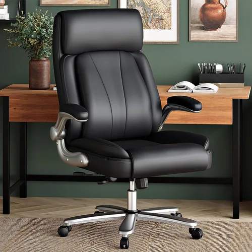Miniatura 2 de Silla de oficina ejecutiva, silla de escritorio ergonómica, silla de computadora cómoda resistente de 500 libras con soporte lumbar ajustable