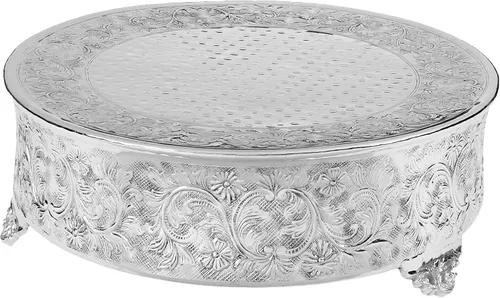 Miniatura 10 de Elegance Soporte redondo para tartas de boda, 14 pulgadas, dorado