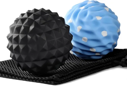 Bolas grandes de lacrosse de masaje de silicona para liberación miofascial, masaje de tejido profundo de yoga, terapia de punto de activación,