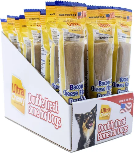 Miniatura 18 de Ultra Chewy Sabores de mantequilla de maní, pollo, tocino y queso: golosinas de larga duración fabricadas en Estados Unidos para razas grandes