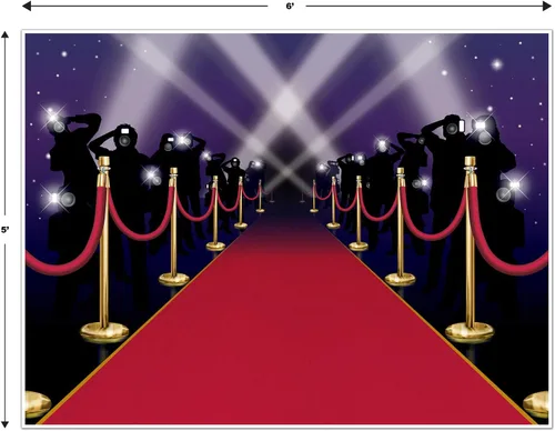 Miniatura 2 de Red Carpet Insta-Mural - Accesorio de fiesta (1 unidad) (1/paquete)