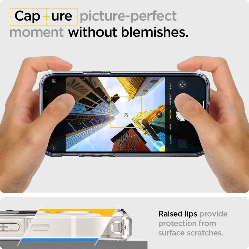 Miniatura 5 de Spigen Funda para iPhone 12 Mini, ultra híbrida, sin anillo magnético, antiamarilleo, transparente