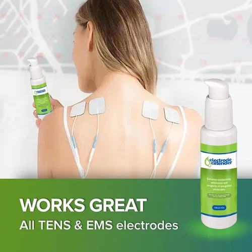 Miniatura 2 de Gel adhesivo conductor extensor de electrodos por PMT – Mejora la durabilidad, adherencia y conductividad para electrodos TENS/EMS; prolonga la vida