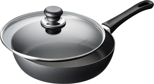 Miniatura 15 de Scanpan Sartén antiadherente clásica de 3.25 cuartos (11 pulgadas) con tapa, compatible con estufas de gas y eléctricas, apta para utensilios