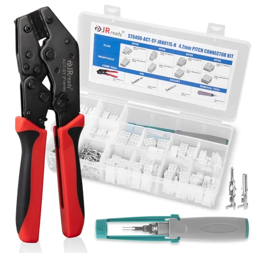 Miniatura 8 de JRready ST6491 Kit de conectores de doble fila de 2/4/6/8 de 0.118 in y 0.165 in, compatible con Molex Micro-Fit 3.0 y Mini-Fit Jr. 5557/5559