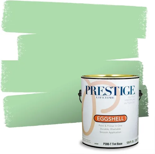 Miniatura 84 de PRESTIGE Pintura exterior e imprimación en uno, aloe, plano, 1 galón