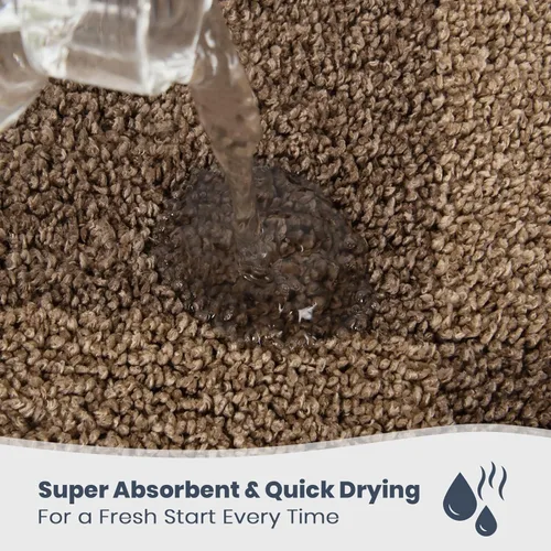Miniatura 2 de PURRUGS Alfombra de baño antideslizante lavable a máquina 20 x 30 pulgadas, tapete de baño súper absorbente y de secado rápido, alfombra de baño
