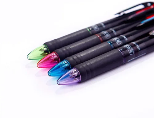 Miniatura 5 de Paquete de 12 bolígrafos retráctiles multicolor de 0.028 in, tinta de 4 colores (negro, azul, rojo, verde) en un bolígrafo para una escritura suave