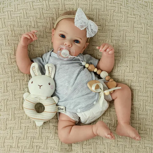 Miniatura 2 de WOOROY Muñecas realistas de bebé Reborn – 20 pulgadas de silicona realista bebé niña con cuerpo de vinilo completo, muñeca de bebé recién nacida
