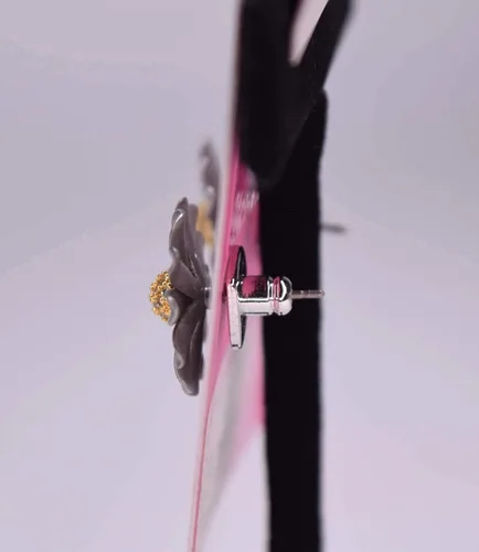 Miniatura 4 de Kate Spade New York Into The Bloom - Aretes de plata con tachuelas, talla única, multicolor, Plata, Circonia cúbica