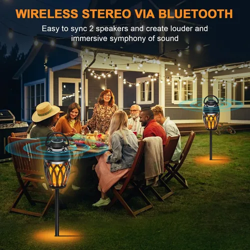 Miniatura 2 de Altavoces para exteriores con luces coloridas, regalos para hombre para cumpleaños, altavoz Bluetooth portátil, sonido estéreo HD, altavoz