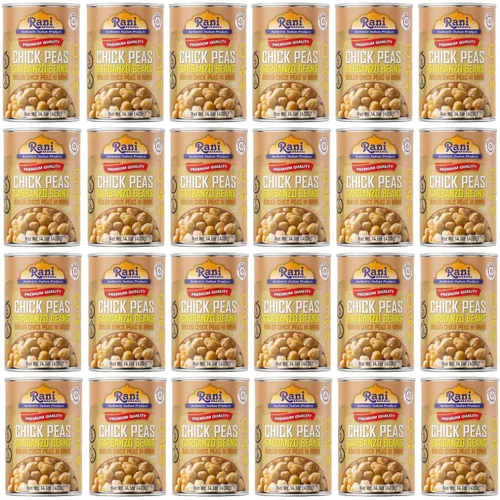 Miniatura 12 de Garbanzos Rani (Kabuli Chana) 128 onzas (8 libras) 3.63kg x paquete de 5 (total de 40 libras) a granel ~ Todo natural Vegano Sin gluten Sin