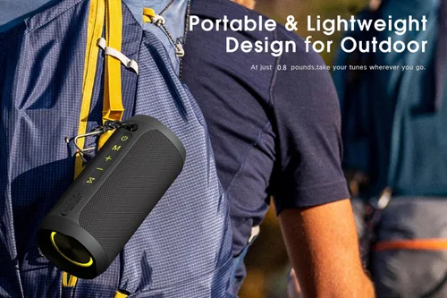 Miniatura 6 de EDUPLINK - Bocina portátil inalámbrica con Bluetooth impermeable IPX7 con bocinas de mayor sonido, 20 W con interruptor y conexión Bluetooth, modo