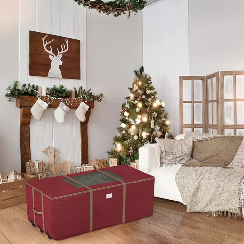 Miniatura 2 de Bolsa de almacenamiento enrollable para árbol de Navidad - Bolsas de almacenamiento resistentes para árboles artificiales de 3.7 m, decoración