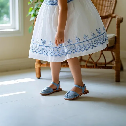 Miniatura 136 de THEE BRON Sandalias cómodas para niñas, zapatos para niños, sandalias rellenas