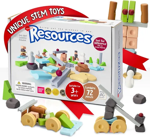 Miniatura 10 de Taksa Toys Juguetes de aprendizaje únicos inspirados en la naturaleza, recursos preescolares para habilidades motoras finas, bloques de construcción