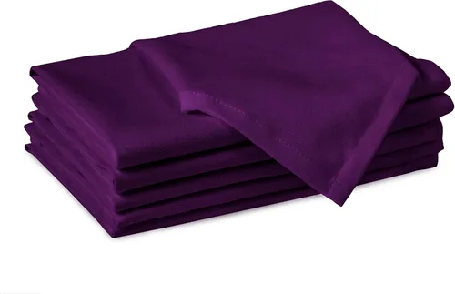 Miniatura 33 de Encasa XO Juego de 12 servilletas de tela color azul cobalto, 17 x 17 pulgadas, servilletas de cena de algodón de color sólido, servilletas de boda