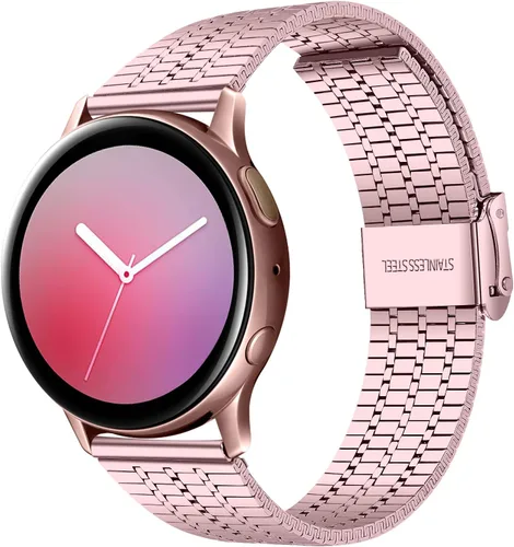 Miniatura 11 de Moran Correa de malla de acero inoxidable de 20 mm, correa de metal de liberación rápida, 18 mm, 20 mm, 22 mm, compatible con Samsung Galaxy Watch
