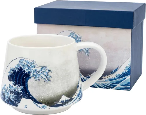 Miniatura 13 de Taza de viaje de cerámica de hortensia de jilguero de 17 onzas con tapa, taza de café floral de pájaro verde azulado con caja de regalo, taza de té