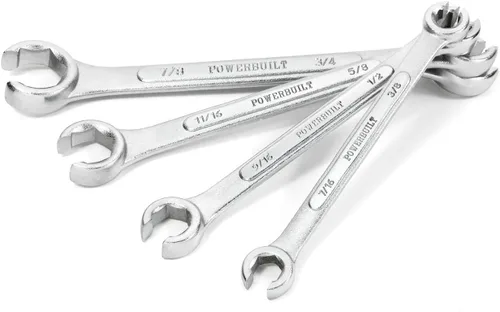 Miniatura 12 de Powerbuilt Juego de 4 llaves métricas para tuercas acampanadas, tamaño incluye llave de tuerca de 0.354 in x 0.394 in, 0.433 in x 0.472 in, 0.512 in