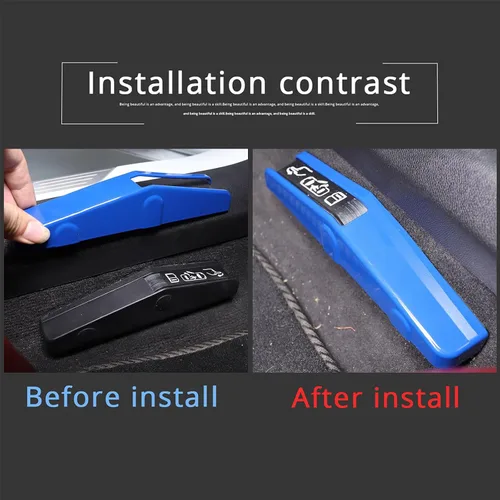 Miniatura 2 de TOYCIDFG Cubierta de interruptor de apertura forzada para Chevrolet Corvette C8 2020-2023 Accesorios interiores ABS (azul - ABS)