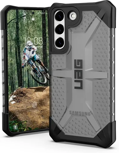 URBAN ARMOR GEAR UAG - Funda protectora de plasma transparente diseñada para Samsung Galaxy S22, color ceniza, resistente, ligera, delgada, a prueba