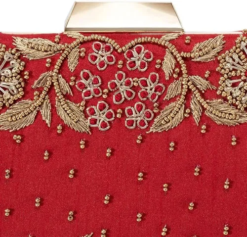 Miniatura 9 de Aheli Clutch Purses Handmade Handbags for Wedding Evening Party Bridal Gift for Women