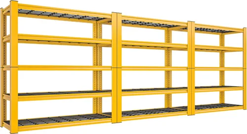 Miniatura 10 de REIBII 3010LBS Estantes de Almacenamiento 72" H Estantería de Garaje Estantes de Metal Resistente Estantes Metálicos Ajustables de 5 Niveles
