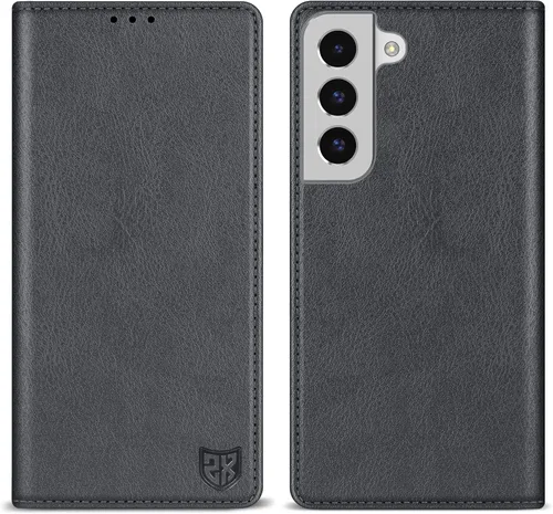 Miniatura 13 de ZZXX Funda tipo cartera para Samsung Galaxy S22 Plus con bloqueo RFID, soporte de ranura para tarjetas, funda protectora de cuero magnético fuerte