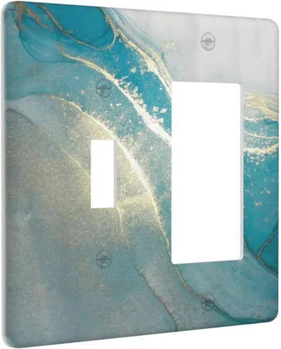 Miniatura 79 de Cubiertas Decorativas para Placas de Interruptor Abstracto Moderno de Mediados de Siglo Arco Boho Sol Dorado Hoja 1 Gang Placa de Pared Cubierta