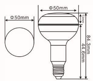 Miniatura 2 de KLED Bombilla LED, luz de inundación LED, BR16 R16 5W (equivalente a 50 W), 450 lúmenes, 6000 K (blanco frío), base de candelabro E12, iluminación