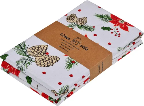 Miniatura 78 de Urban Villa Toallas de cocina 100% algodón, paquete de 6, altamente absorbentes, de secado rápido, súper suaves, de primera calidad, para cocina