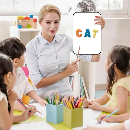 Miniatura 5 de Pizarra blanca pequeña de borrado en seco para niños y estudiantes, mini pizarra de escritura de mano de doble cara de 12 x 8 pulgadas Uso escolar