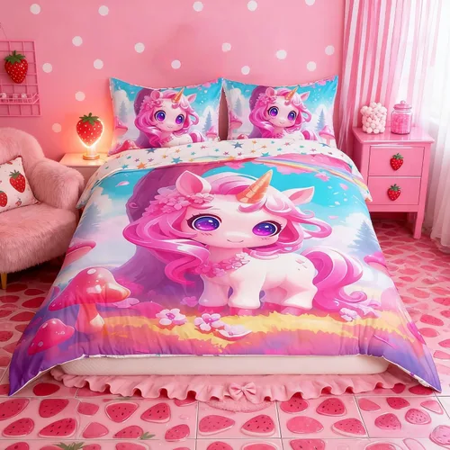 Miniatura 9 de Castle Fairy Juego de funda de edredón, funda de edredón moderna con estampado floral de cachemira para mujeres, hombres, niños y niñas, juego