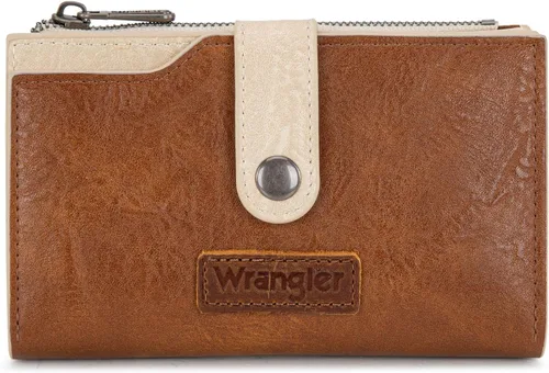 Miniatura 27 de Wrangler - Billetera para mujer con tarjetero plegable, cierre y ventana para identificación