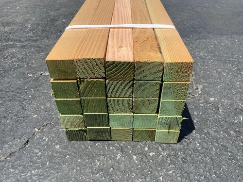 Miniatura 7 de Sandbaggy Estacas de madera de 48 pulgadas, resistentes para construcción, jardinería, topografía, formas de hormigón, punta de cincel, madera