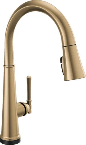 Miniatura 17 de Grifo de cocina Delta Faucet Emmeline de níquel cepillado, grifos de cocina con rociador desplegable, grifo de fregadero de cocina, cabezal