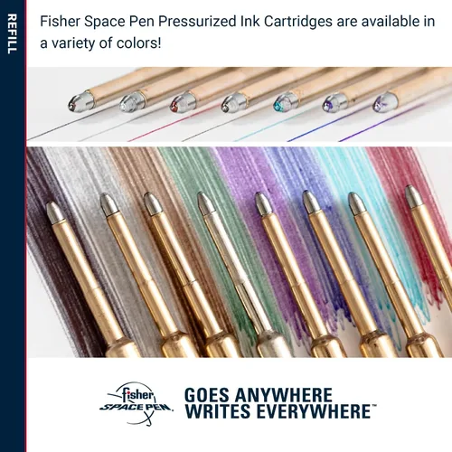 Miniatura 7 de Fisher Space Pen Recambio de cartucho presurizado de punta gruesa, tinta negra, 1 paquete