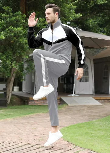 Miniatura 3 de Men's Tracksuits Set 2 Piece Athletic Full Zip Track Suits Workout Jogging Sweatsuit Sets for Men