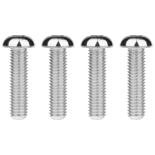 Miniatura 10 de Tornillos de cabeza de botón de titanio M8 15 20 25 30 1.378 in, paquete de 4 (M8x15mm, negro)