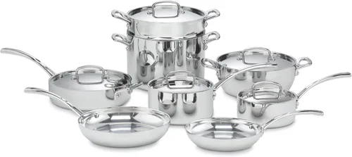 Cuisinart FCT-13 Juego de Utensilios de Cocina de 13 Piezas French Classic Tri-Ply, Plateado