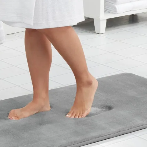 Miniatura 31 de Alfombra de Baño de Espuma Viscoelástica Antideslizante Absorbente Súper Acogedora de Terciopelo para Baño (17 pulgadas X 24 pulgadas, Autumn Glaze)