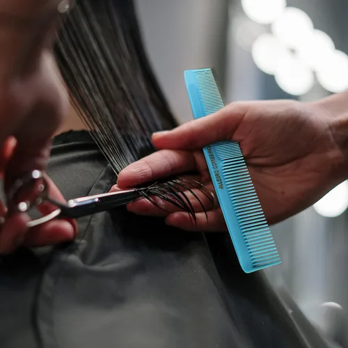 Miniatura 5 de Allegro Combs Peines de corte para peluqueros 420, peine para barba, bigote, para hombres, mujeres, niños pequeños, trenzados, separación del Azul