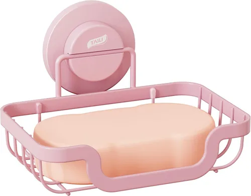 Miniatura 16 de TAILI - Jabonera con ventosa para jabón, porta-champú de barra para pared de ducha, bandeja de ahorro de jabón con drenaje para baño, soporte