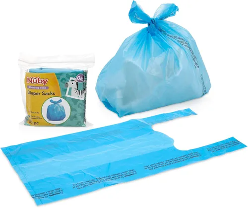 Miniatura 4 de Nuby Bolsas desechables del pañal, aroma de polvo de bebé fresco, 6 paquetes (50 cuentas de cada paquete), 300 cuentas